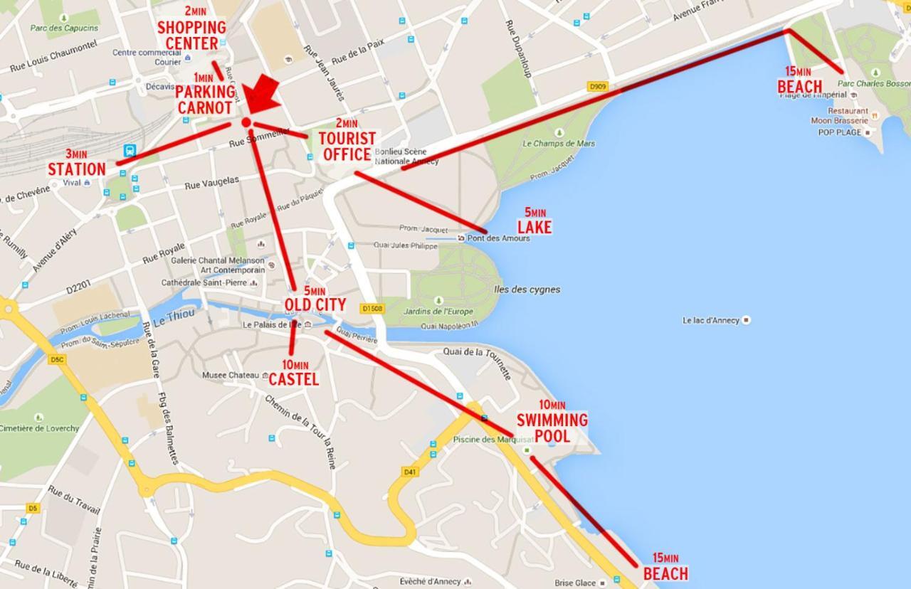Appartement Ideal En Plein Centre Ville Proche Lac Annecy Ngoại thất bức ảnh